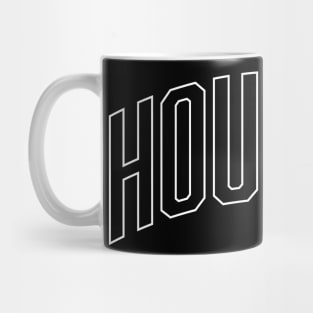 Houston Outline White Mug